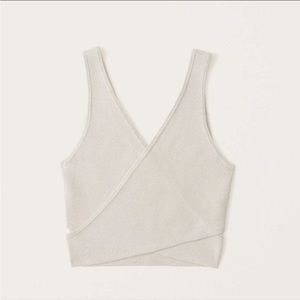 Abercrombie & Fitch crossover wrap top
